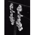 Side of Vintage Art Deco Chandelier Earrings, 1 1/2" long