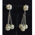 Art Deco Chandelier Earrings with Rondelle Top & Dangles
