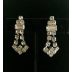 Emerald Cut Swag Drop Art Deco Chandelier Earrings